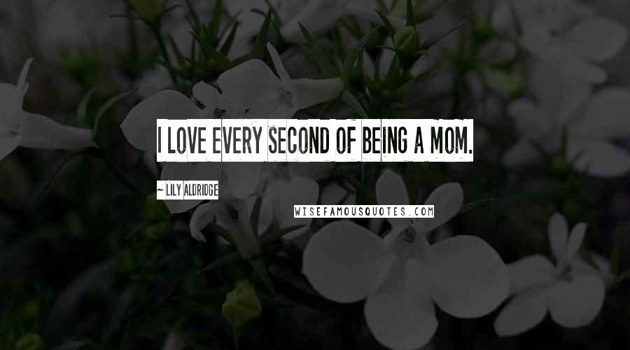 Lily Aldridge Quotes: I love every second of being a mom.