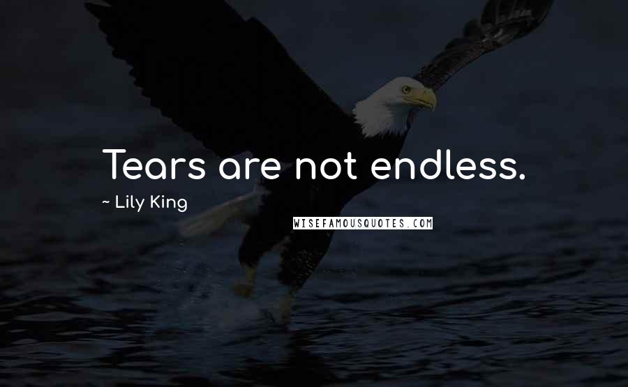 Lily King Quotes: Tears are not endless.