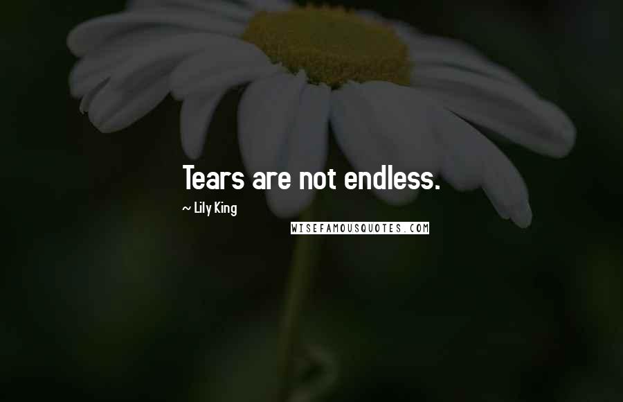 Lily King Quotes: Tears are not endless.