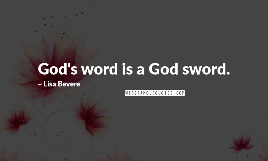 Lisa Bevere Quotes: God's word is a God sword.