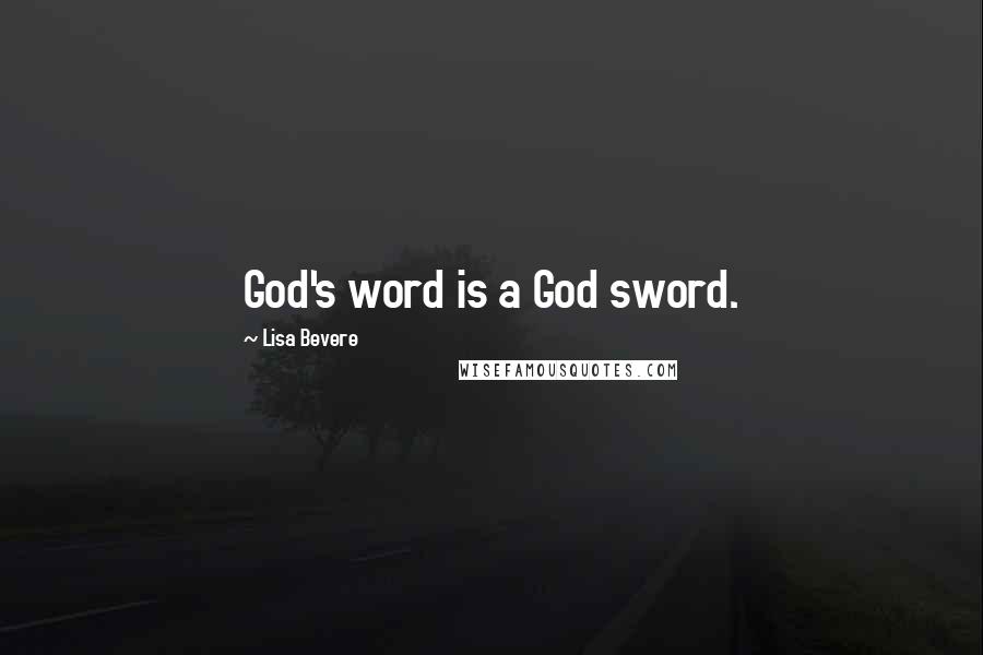 Lisa Bevere Quotes: God's word is a God sword.