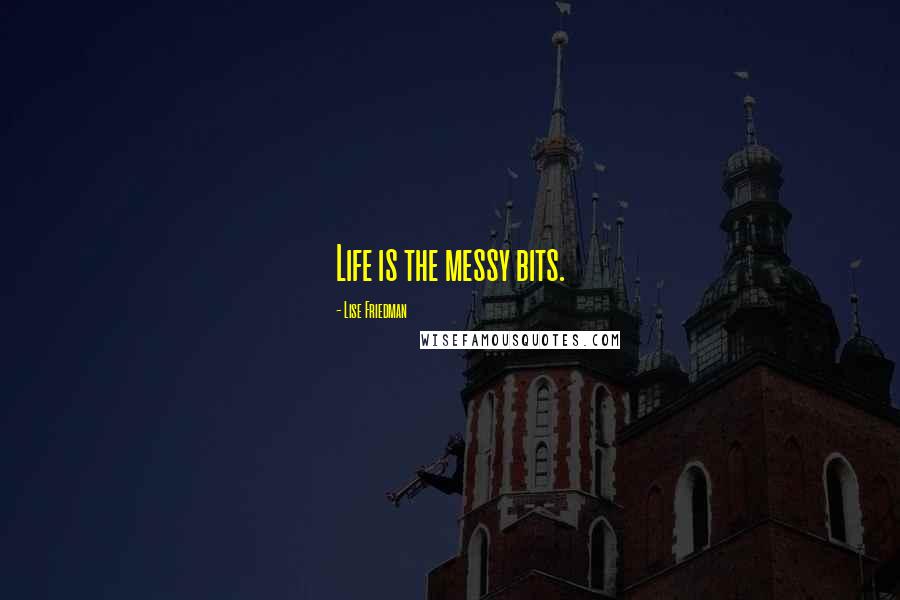 Lise Friedman Quotes: Life is the messy bits.