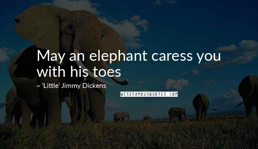 'Little' Jimmy Dickens Quotes: May an elephant caress you with his toes