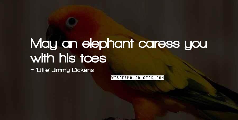 'Little' Jimmy Dickens Quotes: May an elephant caress you with his toes