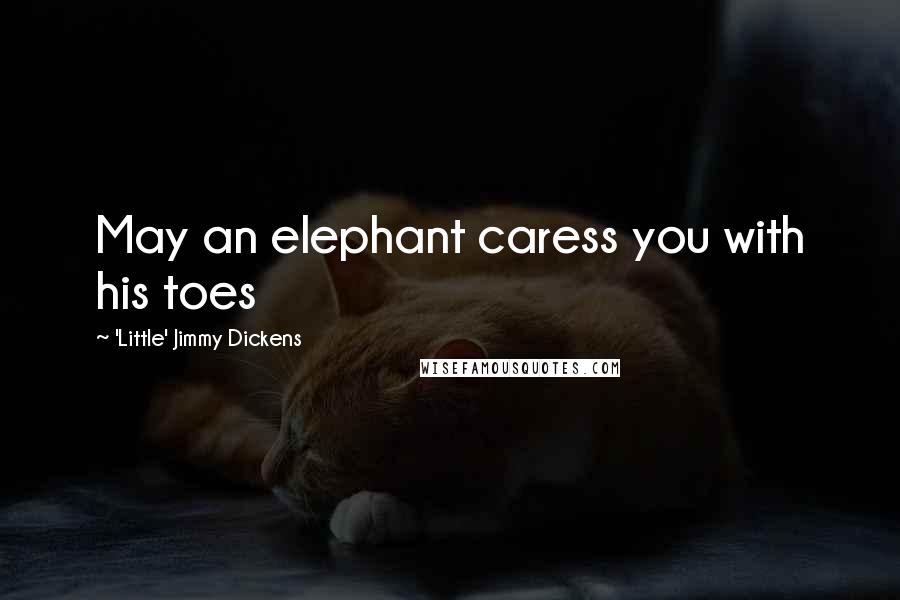 'Little' Jimmy Dickens Quotes: May an elephant caress you with his toes