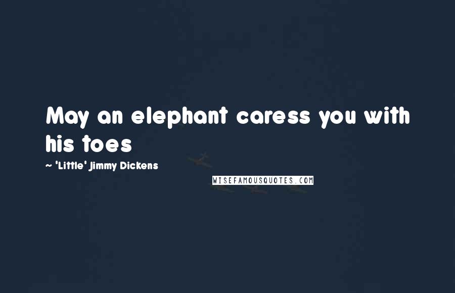 'Little' Jimmy Dickens Quotes: May an elephant caress you with his toes
