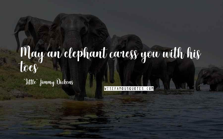 'Little' Jimmy Dickens Quotes: May an elephant caress you with his toes