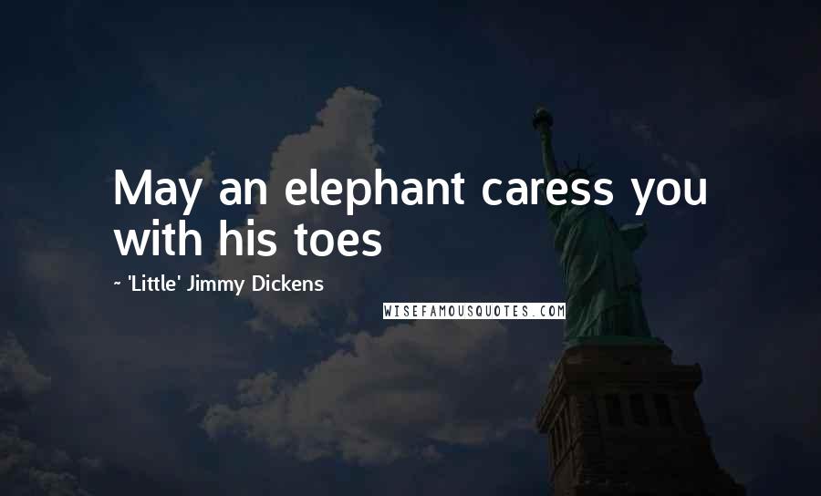 'Little' Jimmy Dickens Quotes: May an elephant caress you with his toes