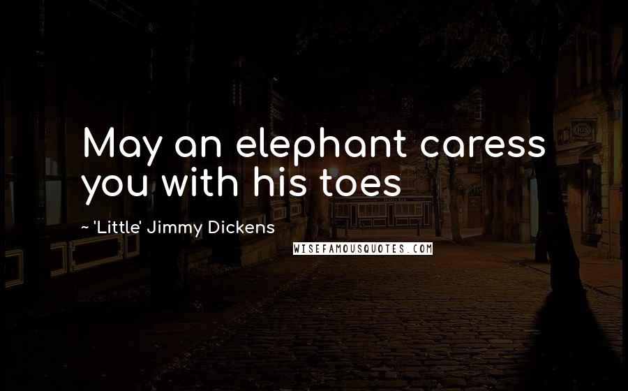 'Little' Jimmy Dickens Quotes: May an elephant caress you with his toes