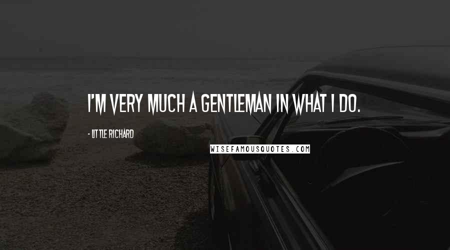 Little Richard Quotes: I'm very much a gentleman in what I do.