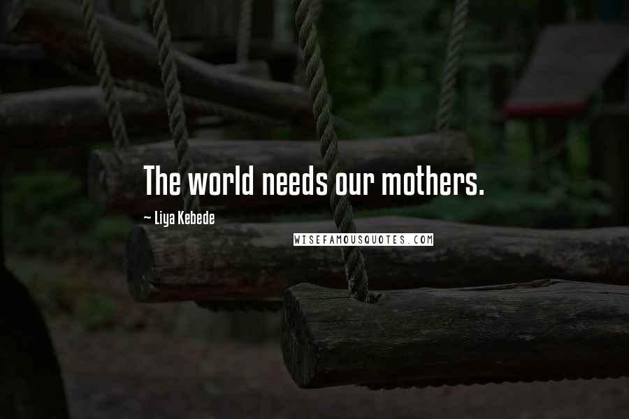 Liya Kebede Quotes: The world needs our mothers.