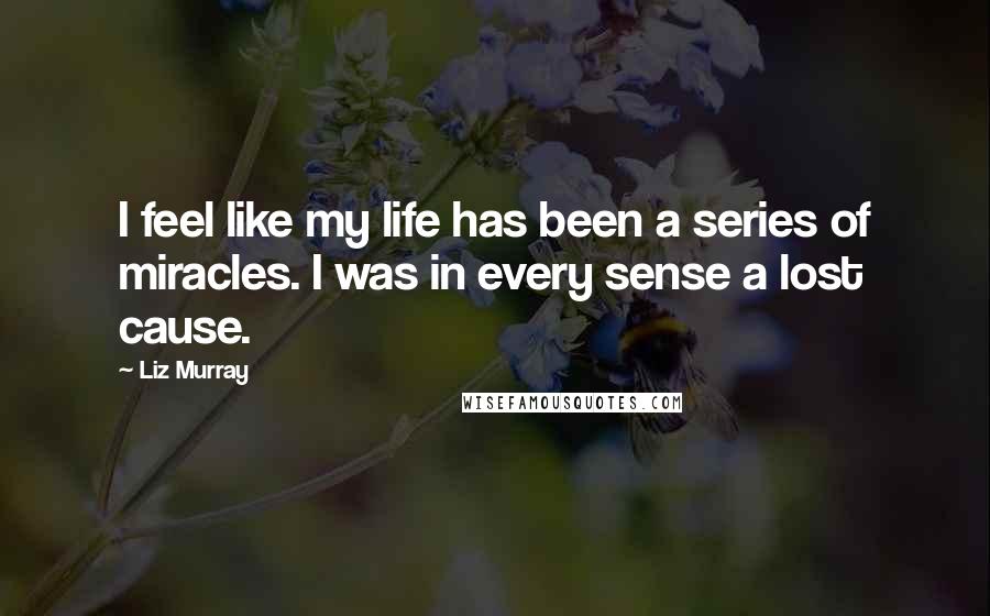 Liz Murray Quotes: I feel like my life has been a series of miracles. I was in every sense a lost cause.