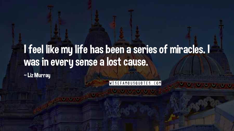 Liz Murray Quotes: I feel like my life has been a series of miracles. I was in every sense a lost cause.