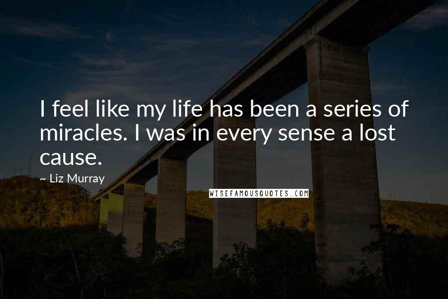 Liz Murray Quotes: I feel like my life has been a series of miracles. I was in every sense a lost cause.