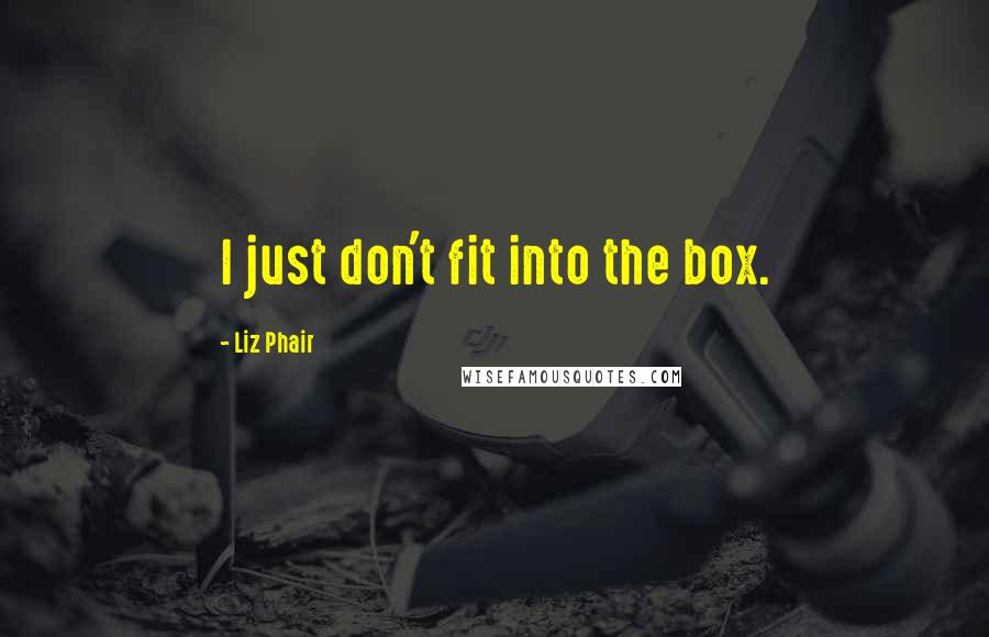 Liz Phair Quotes: I just don't fit into the box.