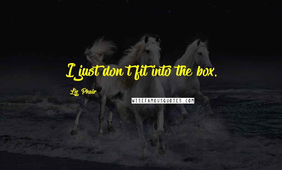 Liz Phair Quotes: I just don't fit into the box.