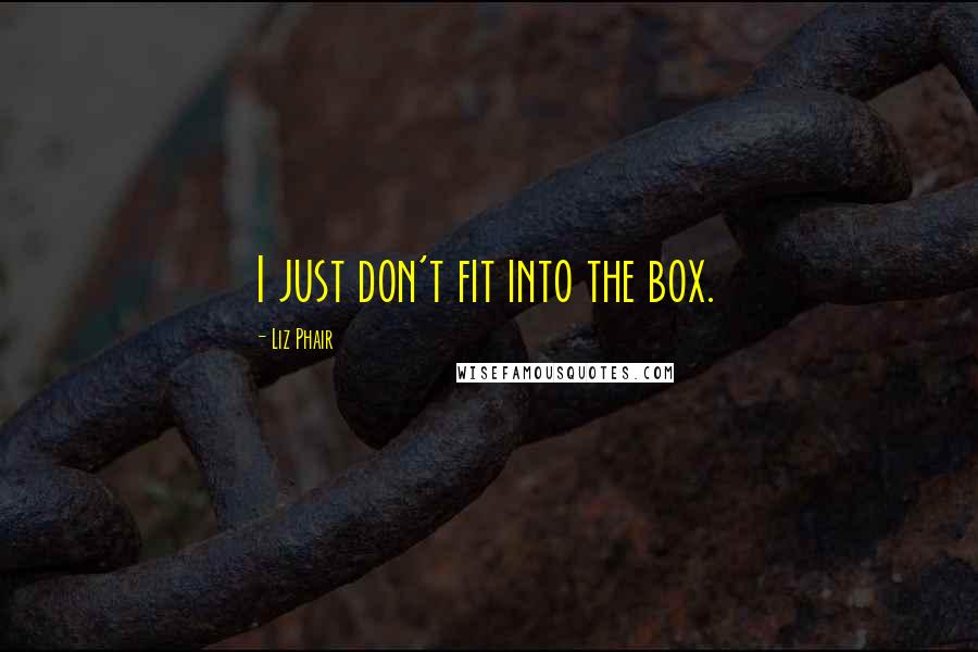 Liz Phair Quotes: I just don't fit into the box.