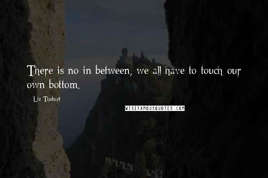 Liz Thebart Quotes: There is no in between, we all have to touch our own bottom.