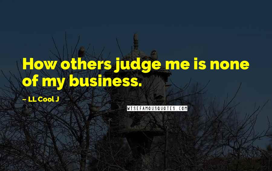 LL Cool J Quotes: How others judge me is none of my business.