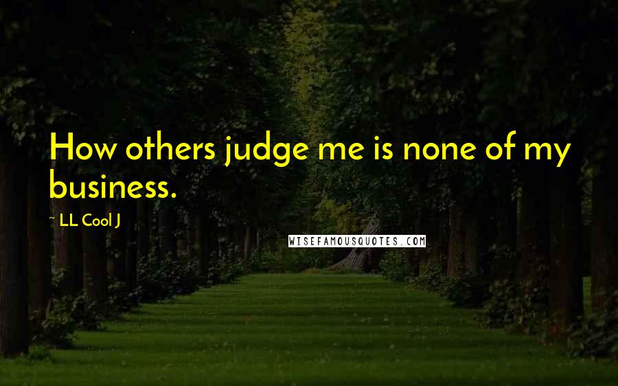 LL Cool J Quotes: How others judge me is none of my business.