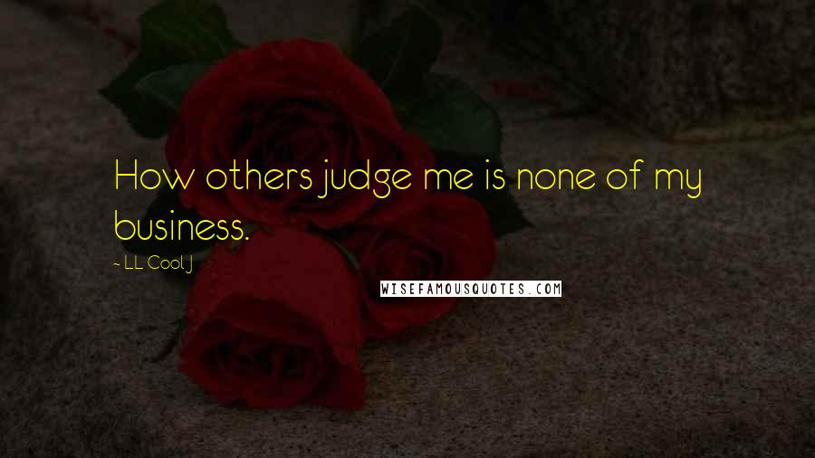LL Cool J Quotes: How others judge me is none of my business.