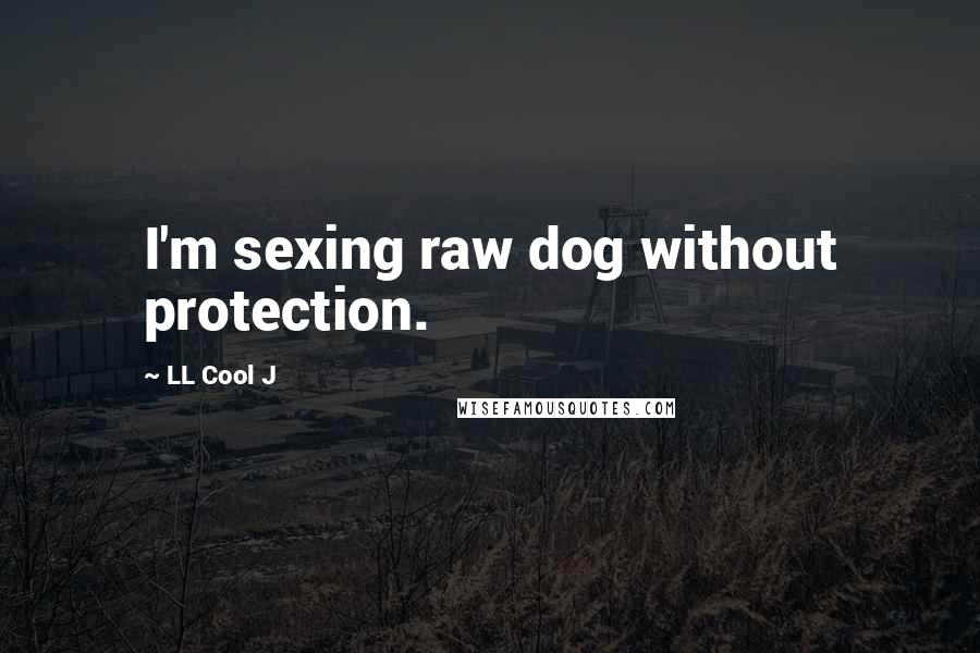 LL Cool J Quotes: I'm sexing raw dog without protection.