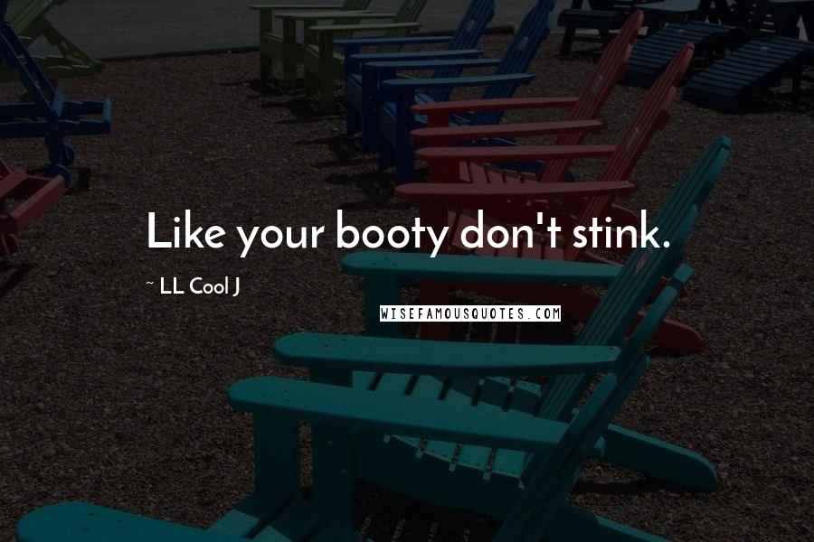 LL Cool J Quotes: Like your booty don't stink.