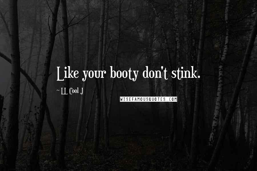 LL Cool J Quotes: Like your booty don't stink.
