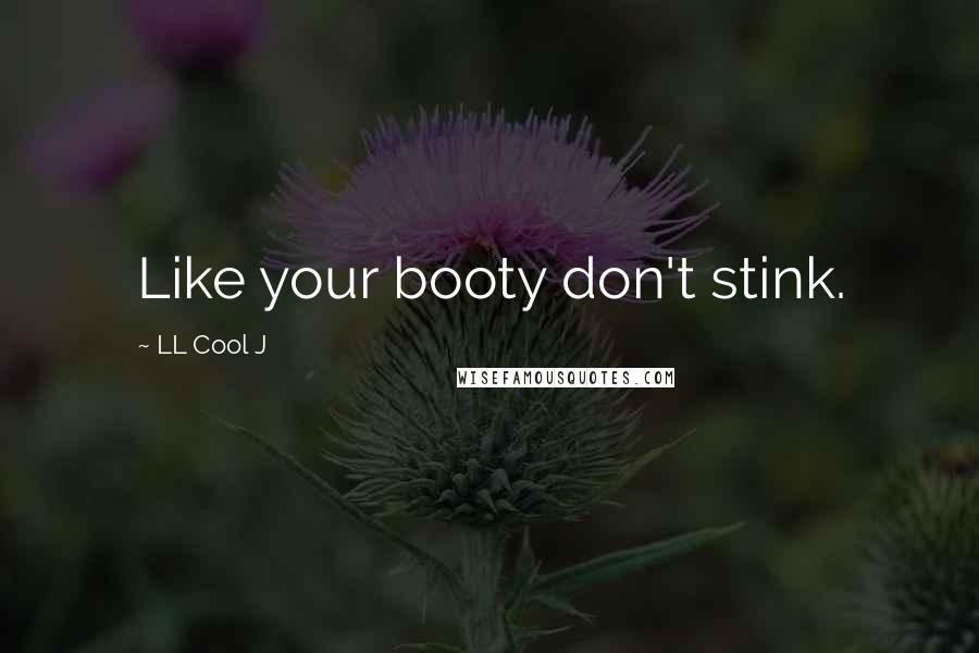 LL Cool J Quotes: Like your booty don't stink.