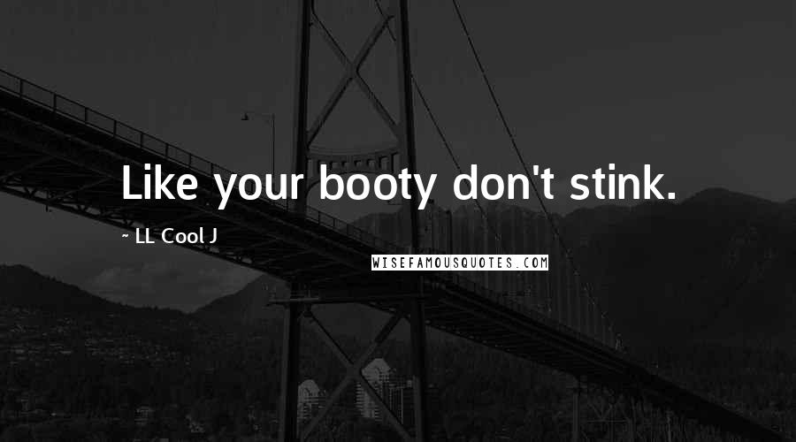 LL Cool J Quotes: Like your booty don't stink.