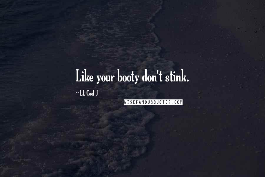 LL Cool J Quotes: Like your booty don't stink.