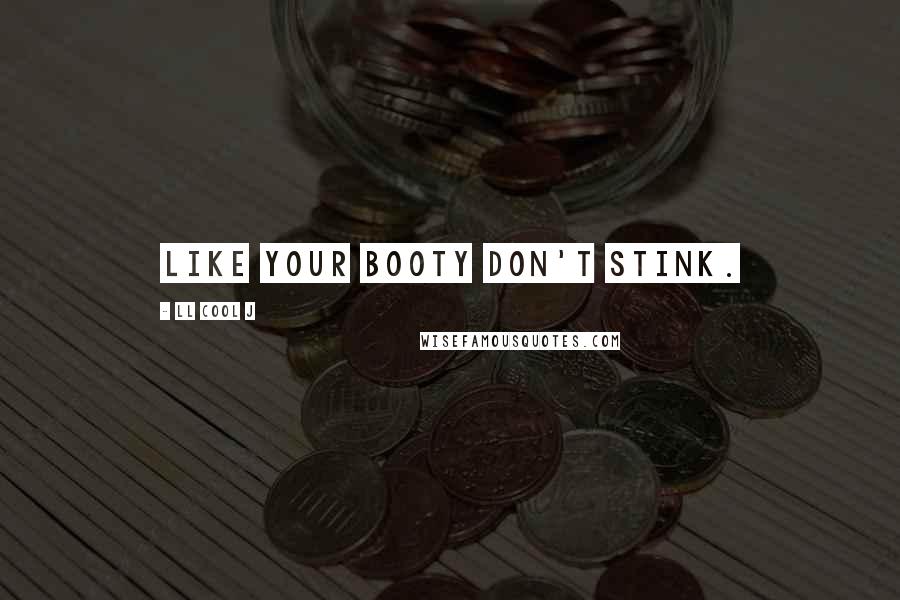 LL Cool J Quotes: Like your booty don't stink.