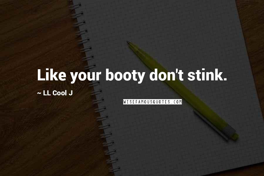 LL Cool J Quotes: Like your booty don't stink.
