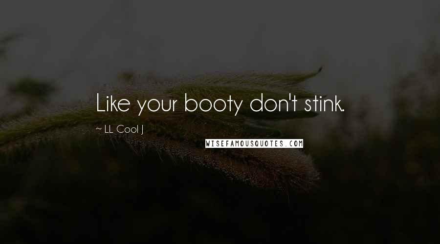 LL Cool J Quotes: Like your booty don't stink.
