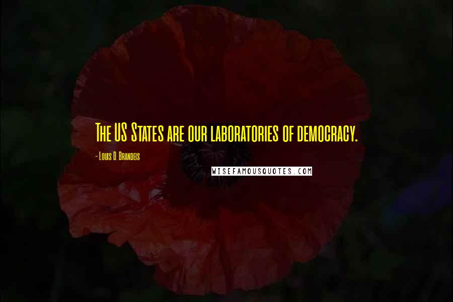 Louis D. Brandeis Quotes: The US States are our laboratories of democracy.