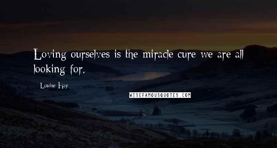 Louise Hay Quotes: Loving ourselves is the miracle cure we are all looking for.