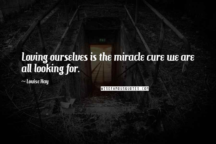 Louise Hay Quotes: Loving ourselves is the miracle cure we are all looking for.