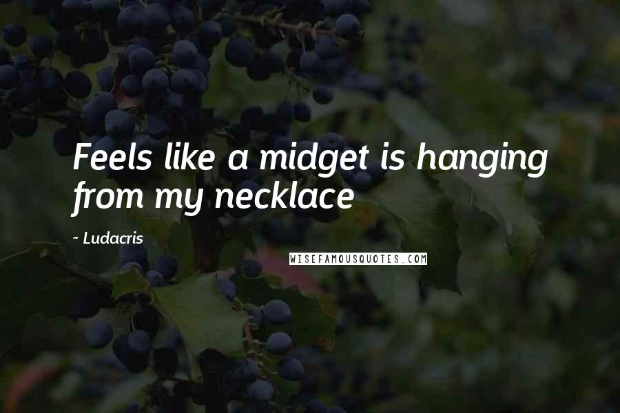 Ludacris Quotes: Feels like a midget is hanging from my necklace