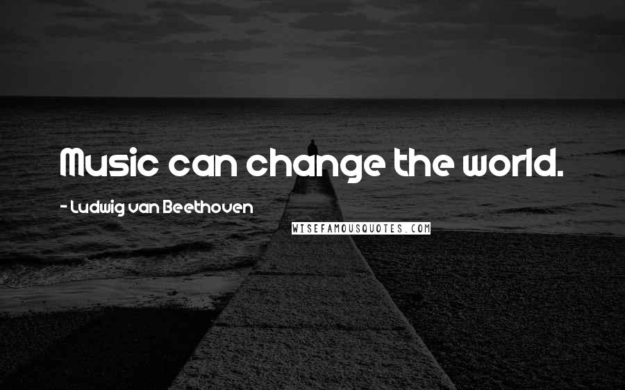 Ludwig Van Beethoven Quotes: Music can change the world.