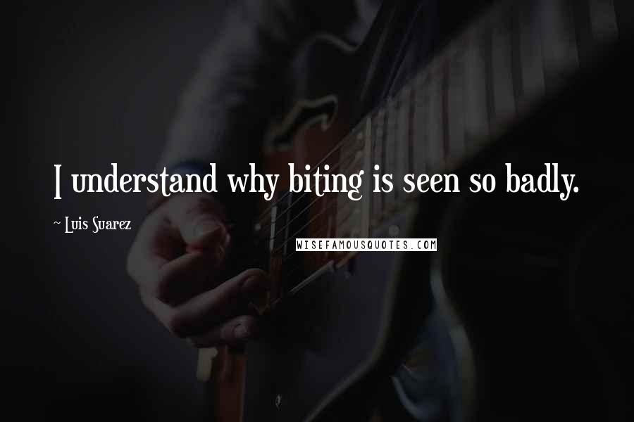 Luis Suarez Quotes: I understand why biting is seen so badly.