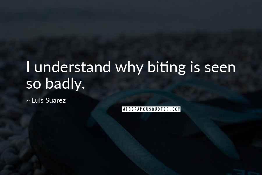 Luis Suarez Quotes: I understand why biting is seen so badly.