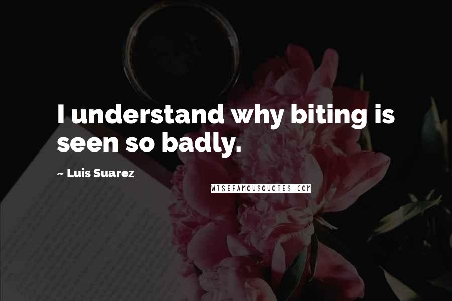 Luis Suarez Quotes: I understand why biting is seen so badly.