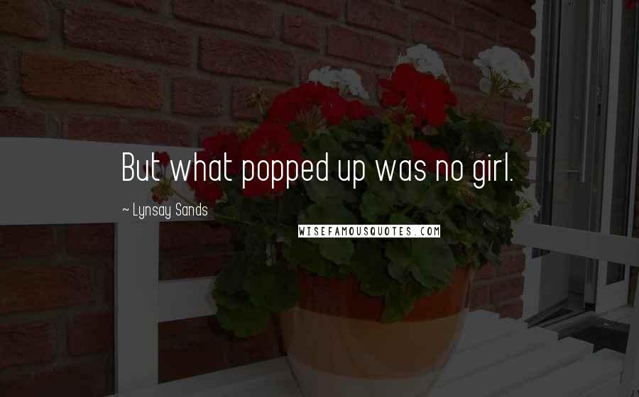 Lynsay Sands Quotes: But what popped up was no girl.