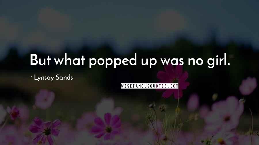 Lynsay Sands Quotes: But what popped up was no girl.