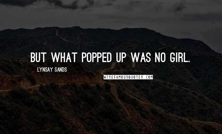 Lynsay Sands Quotes: But what popped up was no girl.