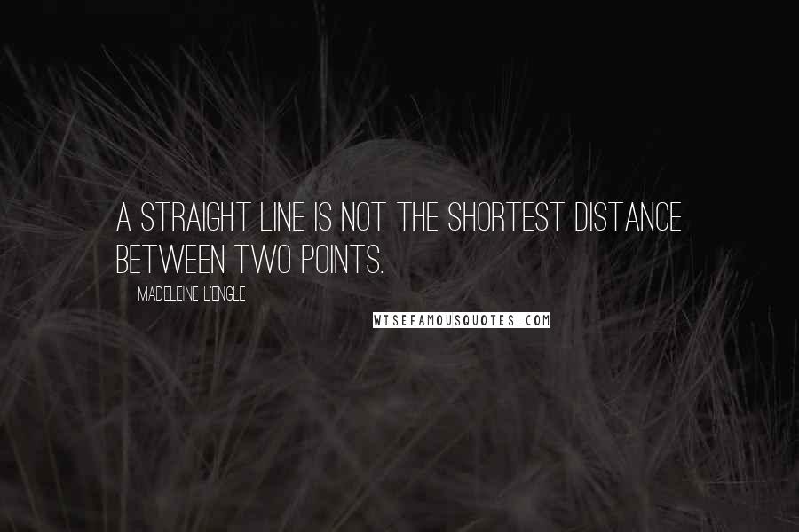 Madeleine L'Engle Quotes: A straight line is not the shortest distance between two points.