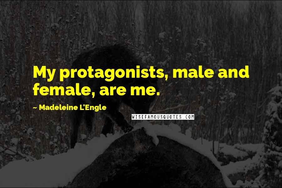 Madeleine L'Engle Quotes: My protagonists, male and female, are me.