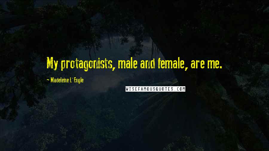 Madeleine L'Engle Quotes: My protagonists, male and female, are me.