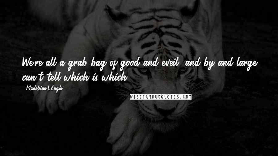 Madeleine L'Engle Quotes: We're all a grab bag of good and eveil, and by and large can't tell which is which