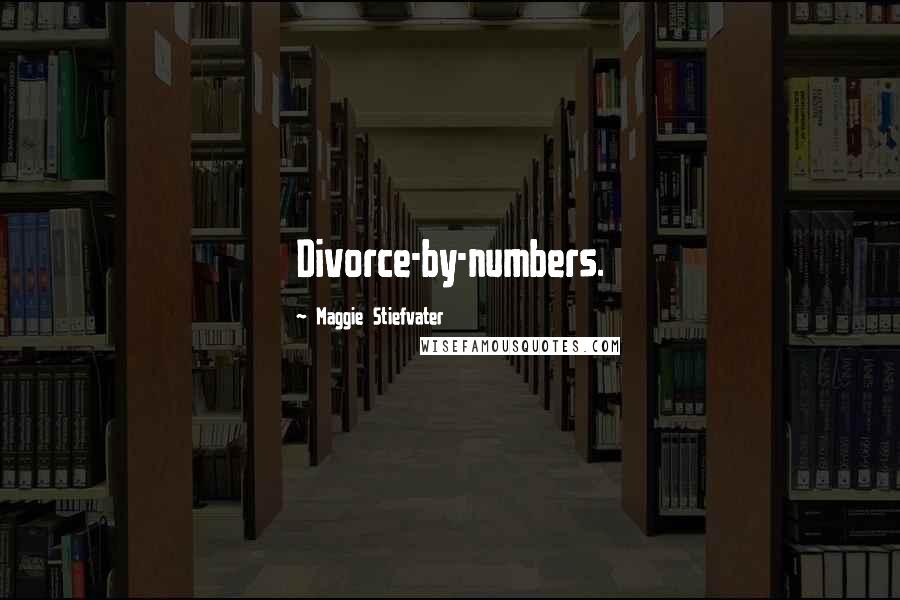Maggie Stiefvater Quotes: Divorce-by-numbers.